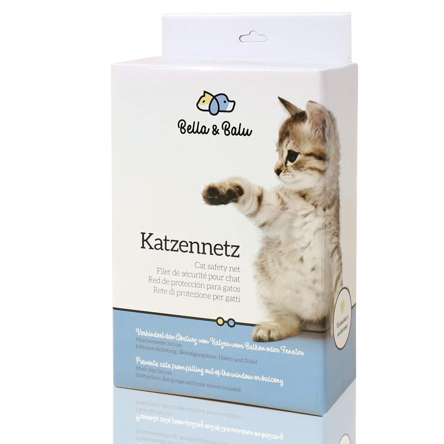 JUMXSRLE Balkonnetz Für Katzen – Drahtverstärkt, Bissfest & UV-beständig