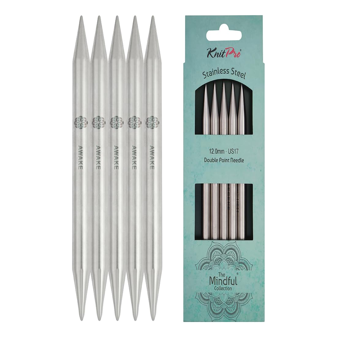 KnitPro The Mindful Collection Double Pointed Needles 8" (20cm) | Size 12mm