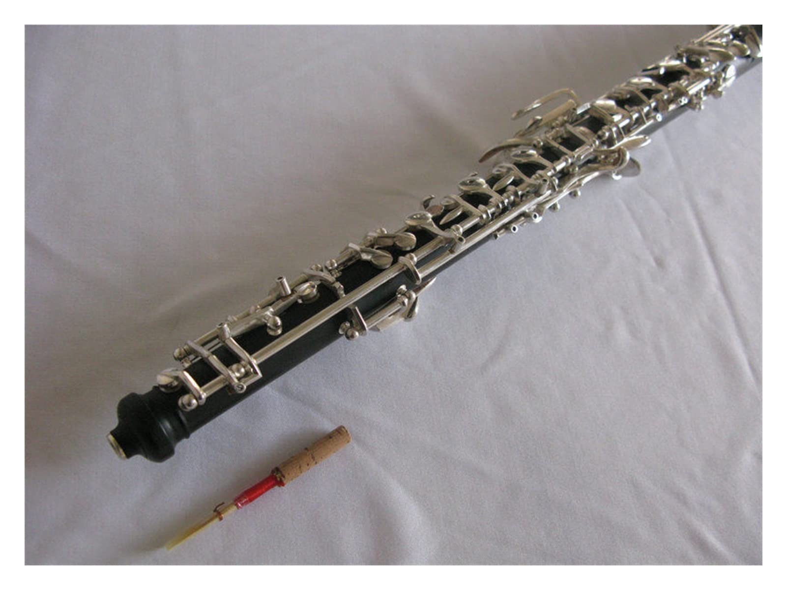 Strumento Oboe Tasti per Oboe in SIB Corpo in Ebano Placcato Argento Principiante di Oboe