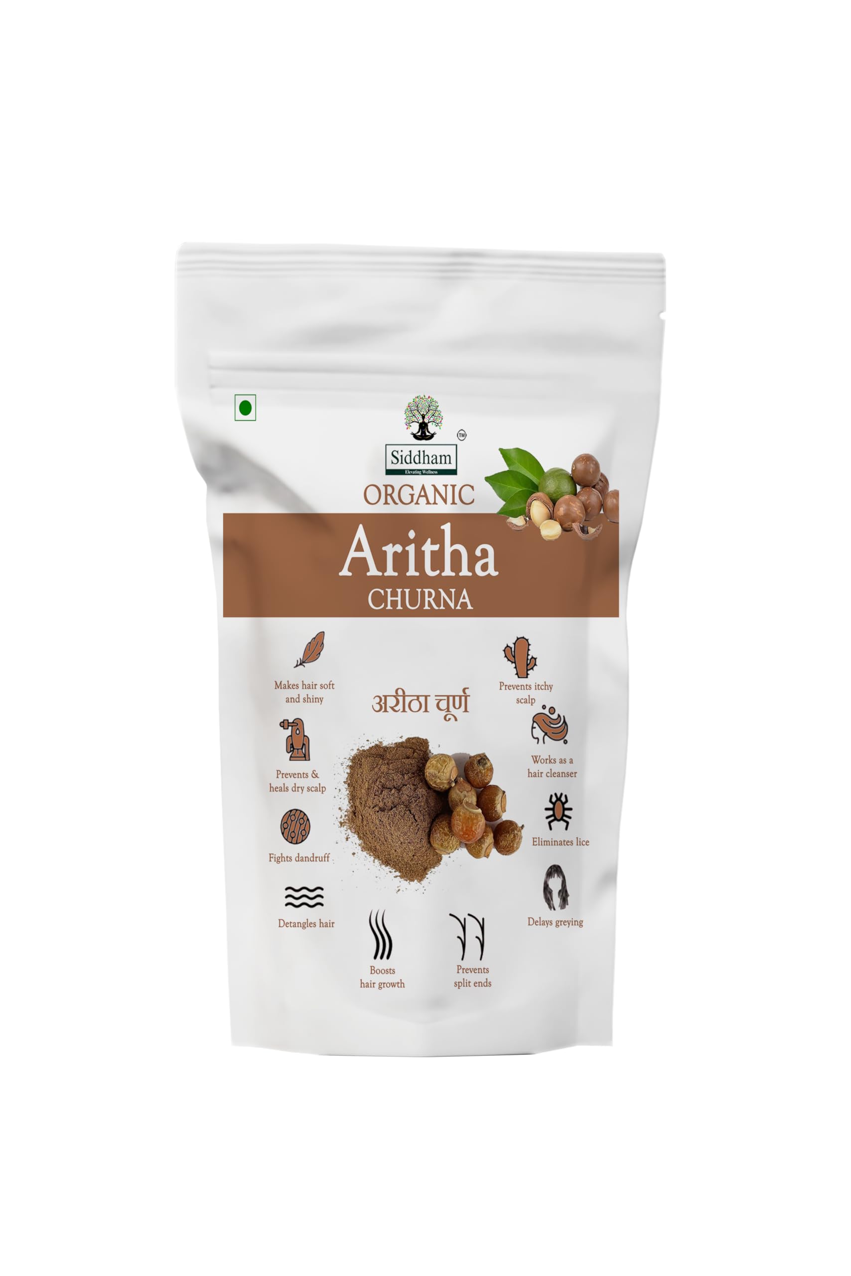 Siddham Organic Aritha Churna for Hair Care 200gms (pack of two 100gms) | Fights Dandruff, Boosts Hair Growth, Delays Greying, Eliminates Lice, Natural Hair Cleanser-picture-51