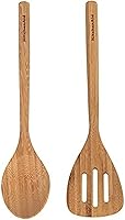 Vista 1 de KitchenAid Juego de espátula y cuchara de bambú, 2 piezas
