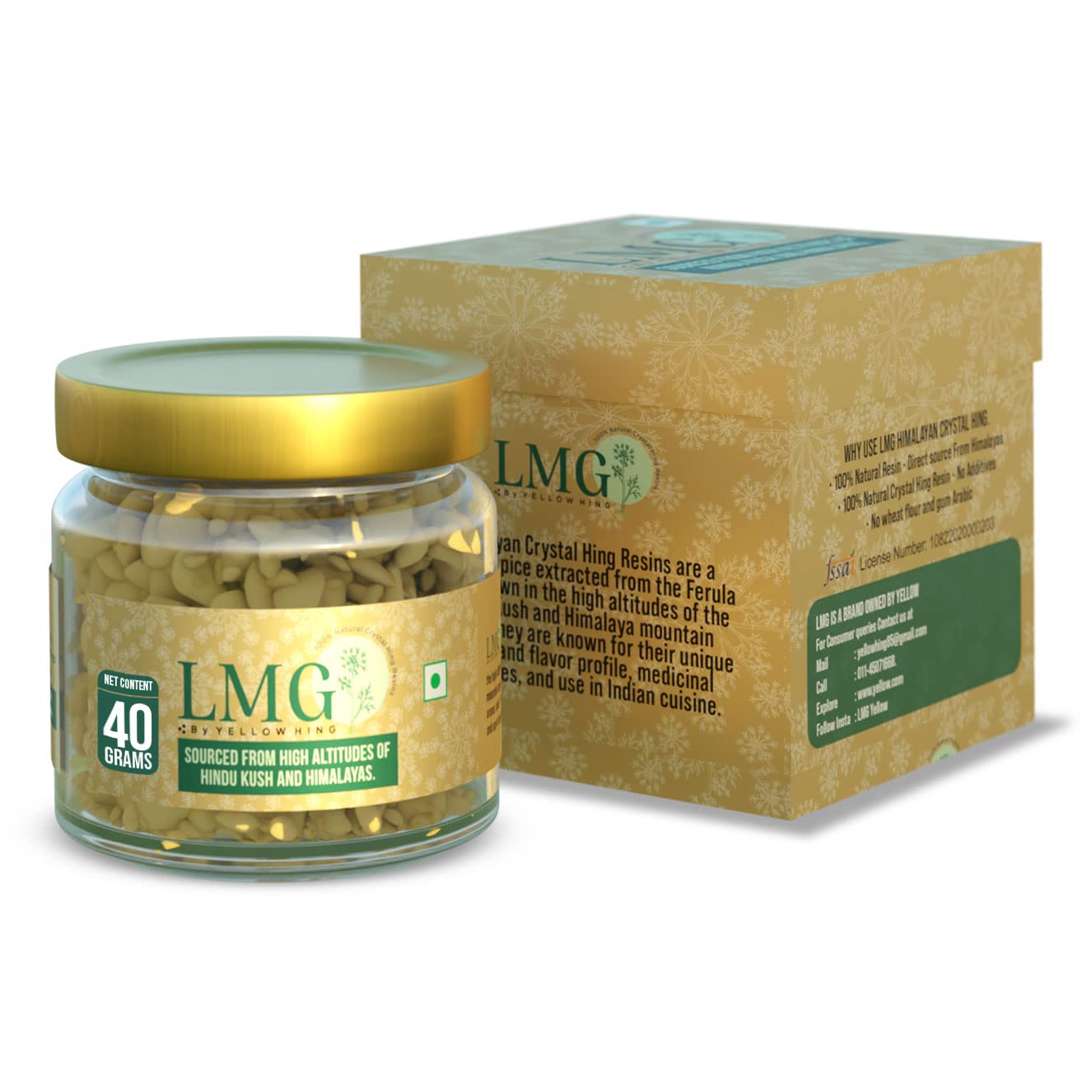 LMG Pure Himalayan Crystal Hing Resin From Higher Altitudes of Hindu Kush the Himalayan Mountain Ranges | Crystal Strong Asafoetida (40gm) (B0C14CV2CP) Amazon Price History, Amazon Price Tracker
