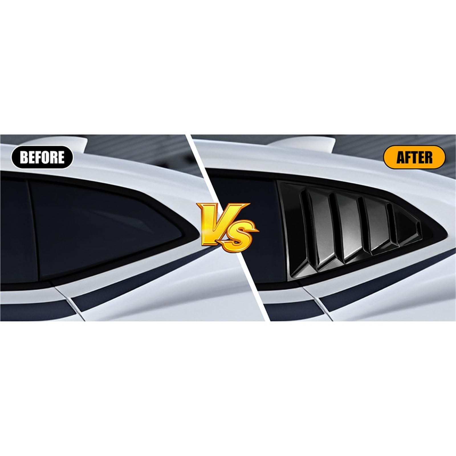 Zaluzje do okien bocznych Pasuje do Chevroleta Camaro 2016 2017 2018, osłona tylnej szyby, spojler, żaluzje, listwa bocznych otworów wentylacyjnych Migawki Tylnej Szyby(Carbon Fiber)