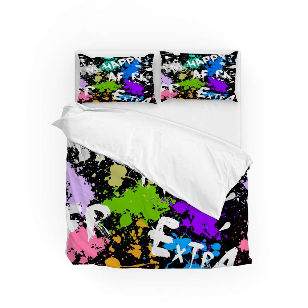 Parure de lit microfibre de qualité supérieure avec housse de couette King durable