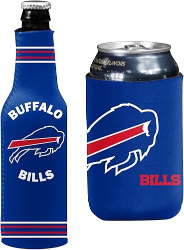Soporte aislante para latas y botellas de fútbol (Buffalo Go Blue Bills)