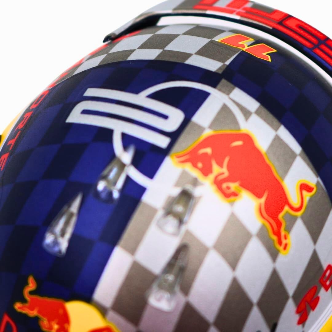 SCHUBERTH Sergio Pérez Miniaturhelm 1:4 – Formel 1 Silverstone GP 2024 – Sammlerstück
