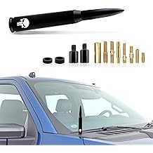 ZKFAR 1 PC 5.4In Car Truck Bullet Antenna, Car Retrofit Antenna for Ford F150 Jeep Wrangler Chevrolet, Car Wash Proof Heavy Duty Pickup Trucks Accessories, Compatible with Most Car Models (Black)
