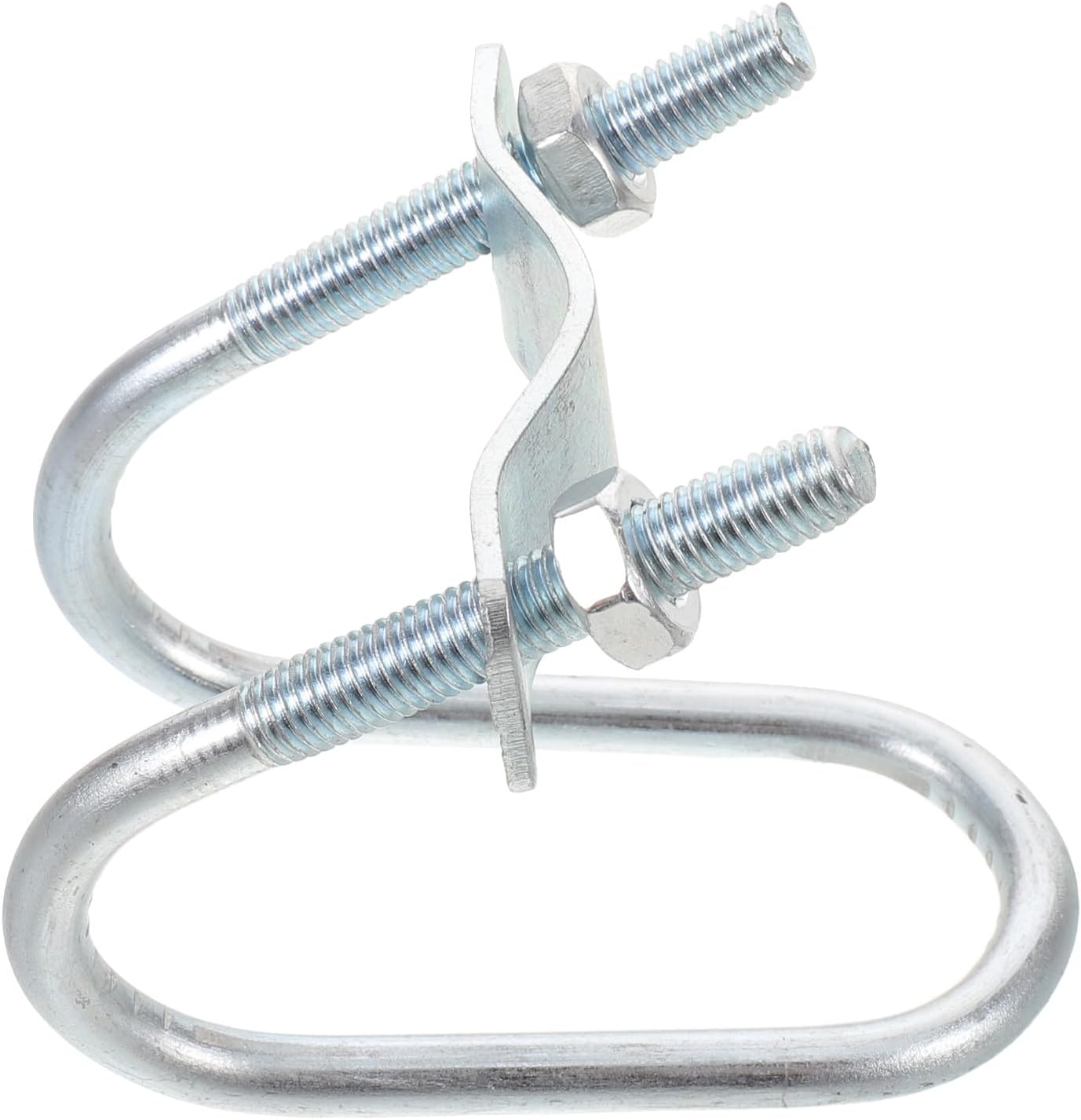 Car Roof Rack Crossbar Clamp - Metal U Bolt Mounting Brackets Fits Round Tubes Up to 3cm - Cross Clamp for Weekend Travel Camping Gear Cargo Carrier