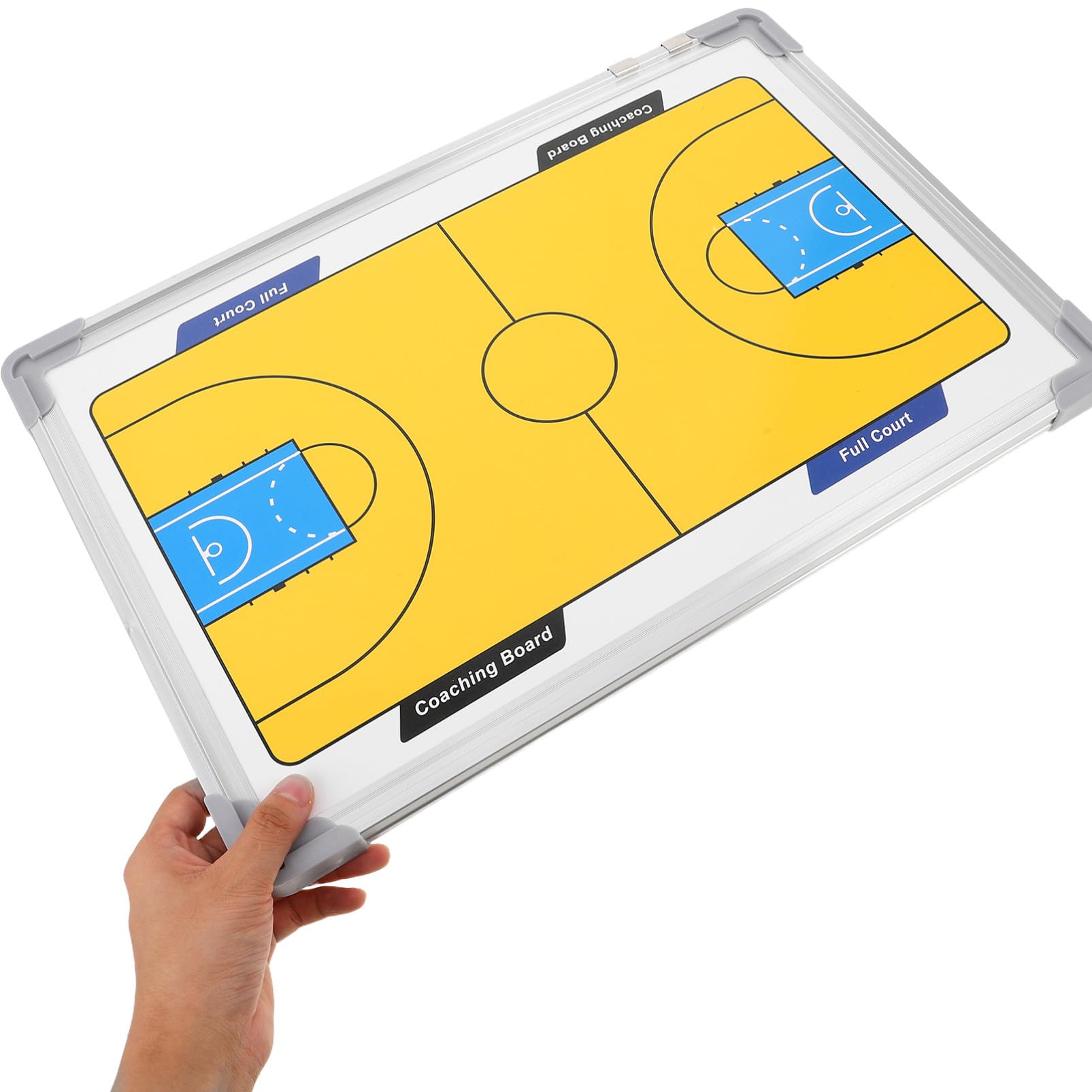Gatuida Pizarra De Baloncesto para Entrenadores Estructura De Aleación De Aluminio Pizarra Blanca Colgante para Entrenamiento Enseñanza y Preparación De Partidos con Diagramas De Jugadas d