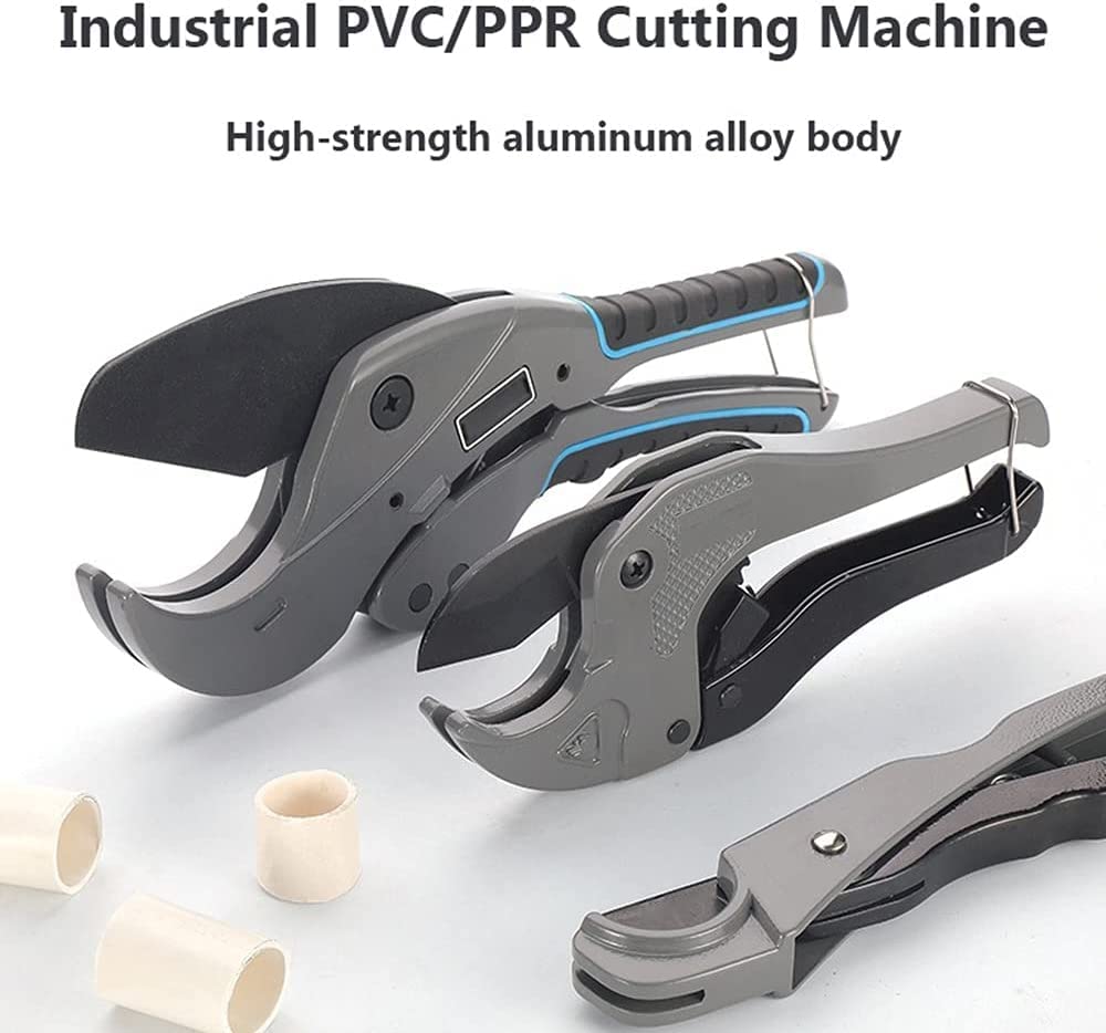 Obcinak do rur, obcinak do rur, obcinak do rur z tworzyw sztucznych, obcinak do rur 64MM PVC PPR PU PE Nożyczki do rur Korpus ze stopu aluminium Nożyczki z grzechotką Nożyczki do rur Narzędzia ręczne