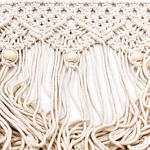 Boho Macrame Wall Hanging Hand Woven Tapestry Macrame Backdrop For Wall Decor Of Modern Farmhouse, Bedroom, Nursery, Wedding, Party (40X20 Inches) #TOP3