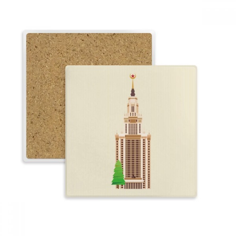 Coaster en pierre absorbante Russie dessous de verre haut de gamme multicolore