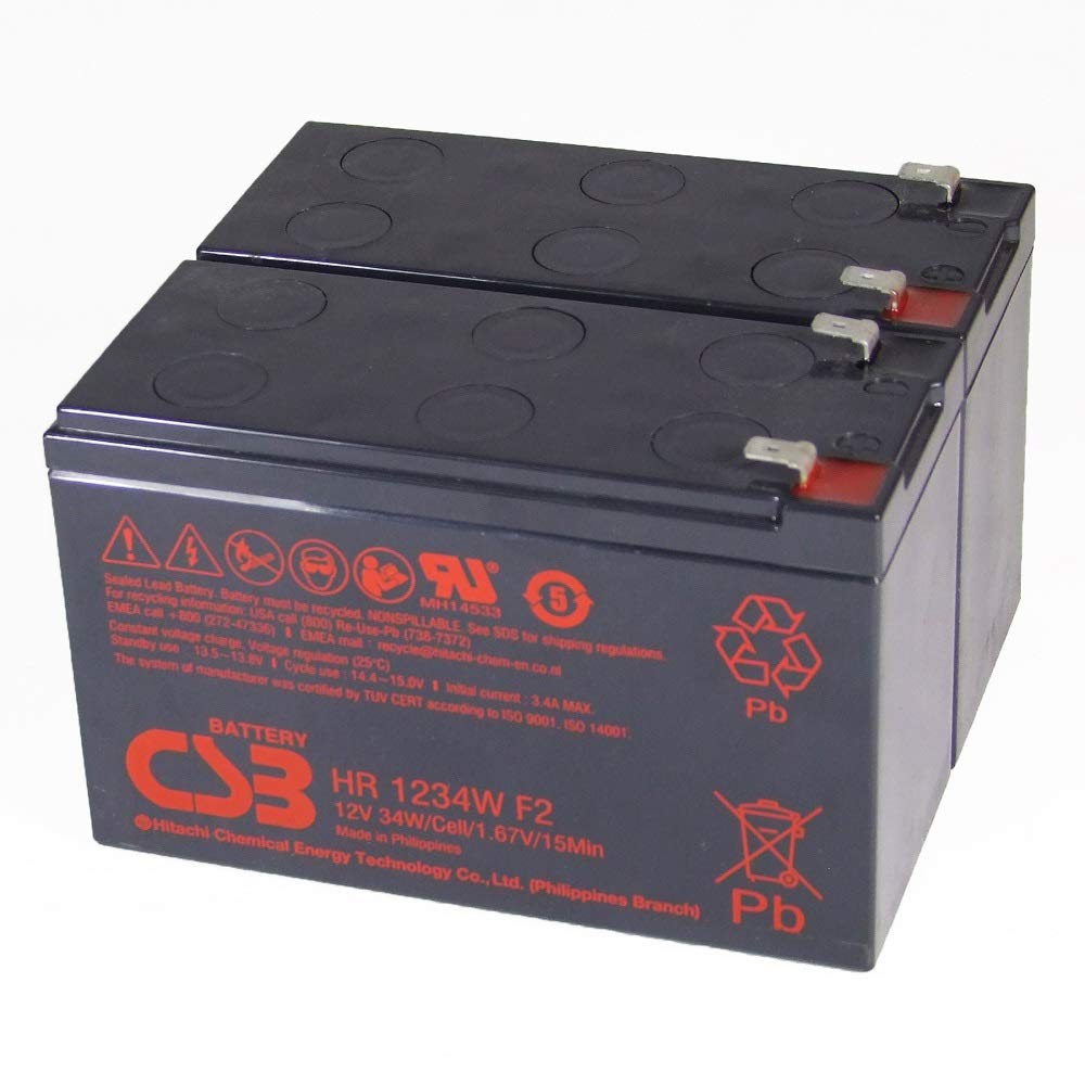 CSB-SCD33 - Batería Compatible para APC RBC33 Plug & Play APC Back-UPS RS - BR1500I APC Smart-UPS - SC1000I