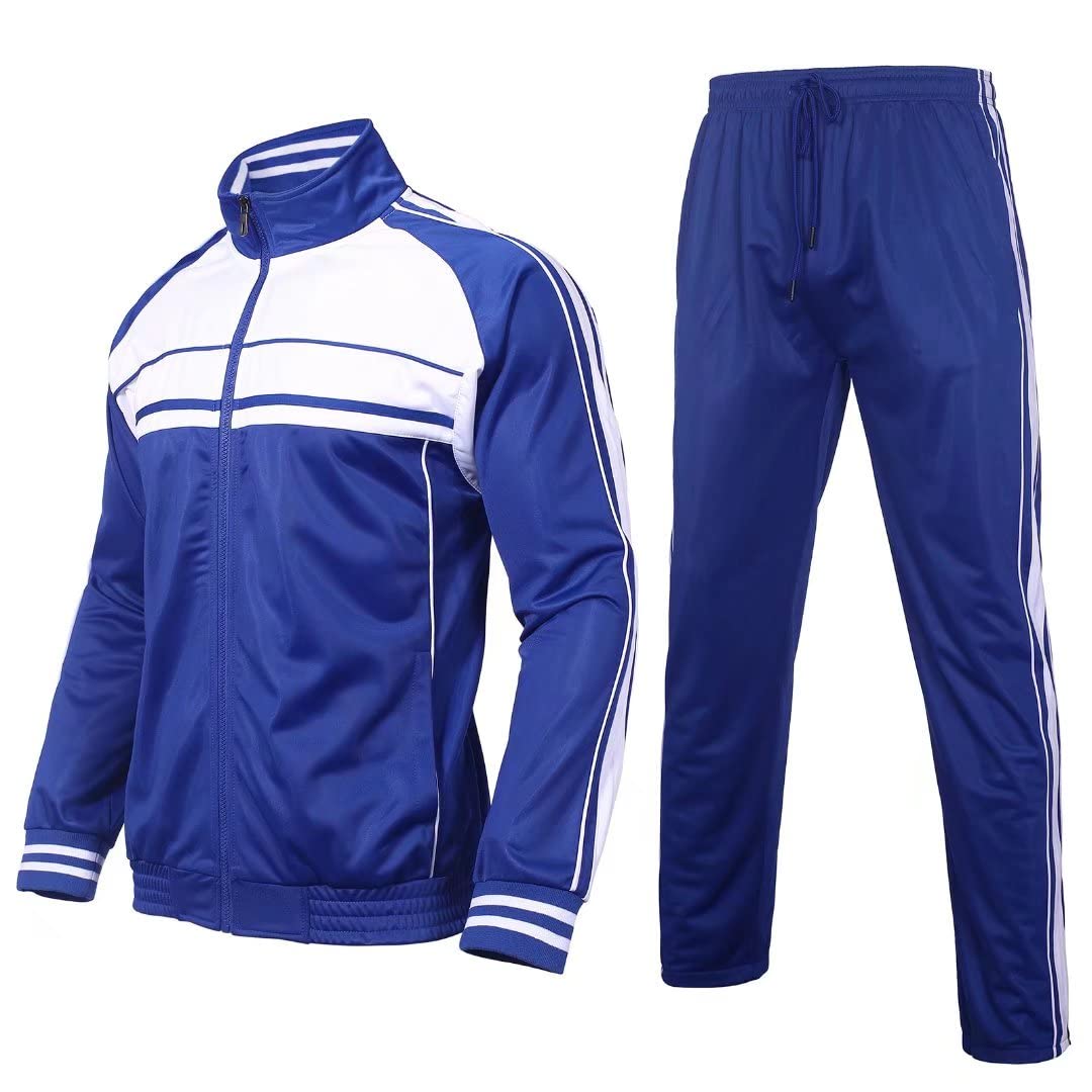 Megub Tracksuit For Men Outfit Pieces Classic Side Striped