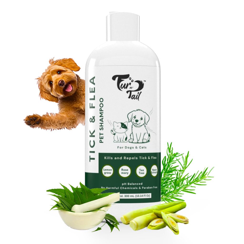 Fur N Tail Dog Shampoo for Ticks and Fleas, Pet Shampoo for Dogs | Shiny and Soft Fur for Puppies, Dogs and Cats 300ml, for All Skin Types & All Breeds, Vitamin E & pH Balanced (B0D1PCX7ZZ) Amazon Price History, Amazon Price Tracker