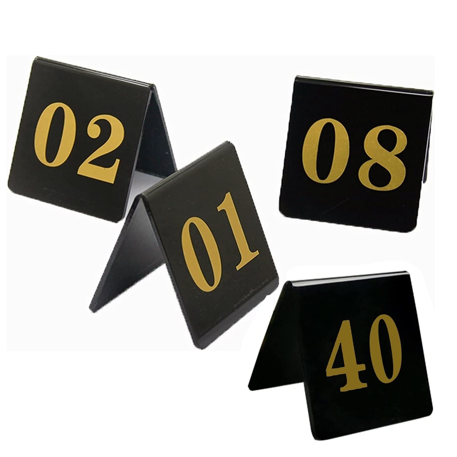 Carteles para mesas, tarjetas para asientos, Tarjeta de asiento restaurante con señal digital 1-25/1-50/1-100(1 to 100)