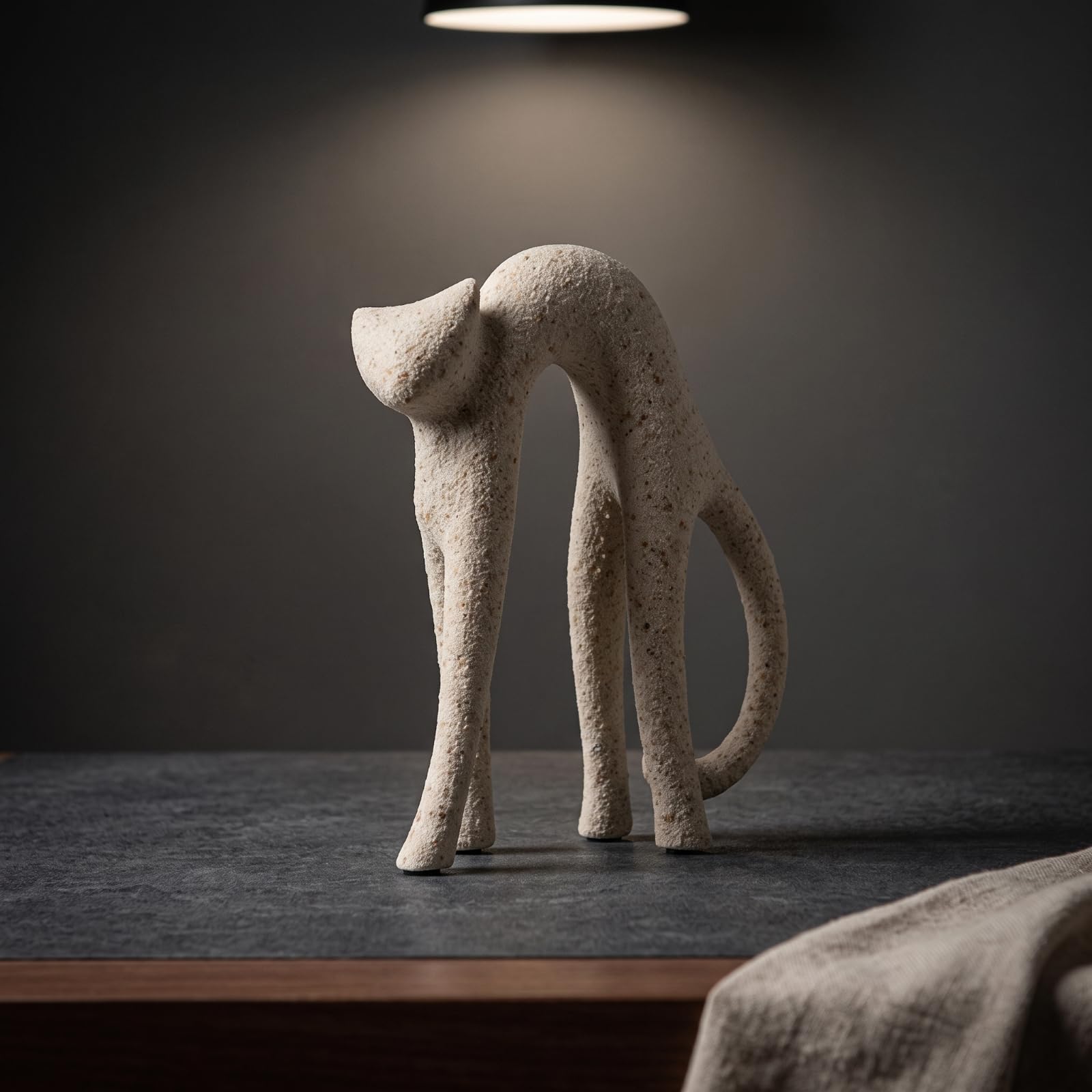 Decorativo con Superficie Riflettente E Contorni Lisci Scultura in Resina con Finitura Oro per Mensola Scrivania Tavolino Arredo Ufficio Regalo