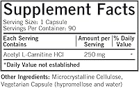 Vista 2 de Kirkman - Acetil L-Carnitina 250 mg - 90 Cápsulas - Apoya la producción sostenida de energía celular - Hipoalergénico