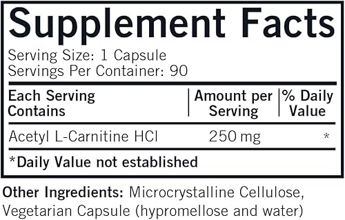 Miniatura 2 de Kirkman - Acetil-L-Carnitina 250 mg - 90 cápsulas - Apoya la producción sostenida de energía celular hipoalergénica