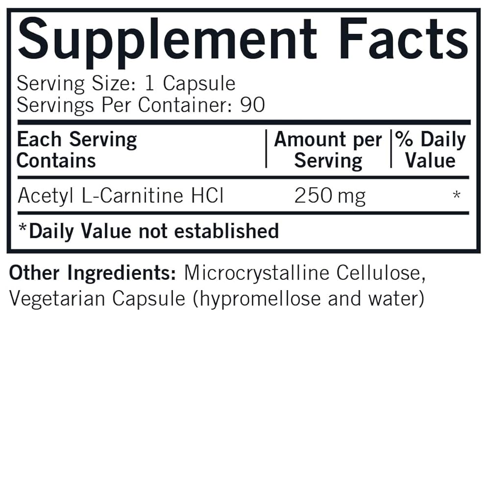 Amazon.com: Kirkman - Acetyl L-Carnitine 250 mg - 90