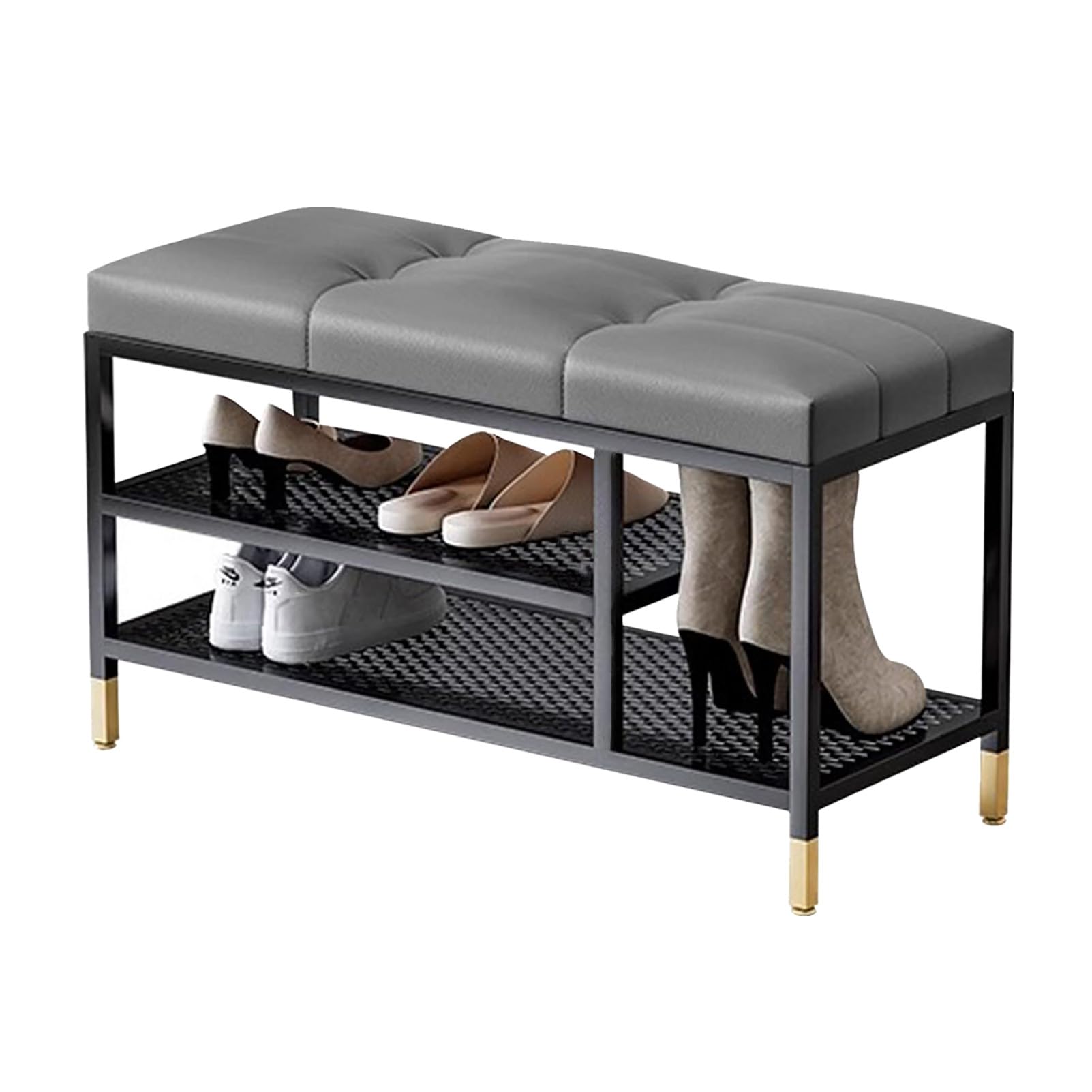 Banc à chaussures d'entrée pour enlever et ranger vos souliers confortablement