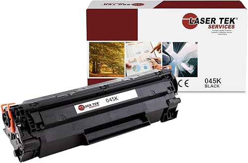 Laser Tek Services Cartucho de tóner compatible con Canon 045 045K funciona con impresoras Canon Color ImageClass MF634Cdw MF632Cdw, LBP612Cdw