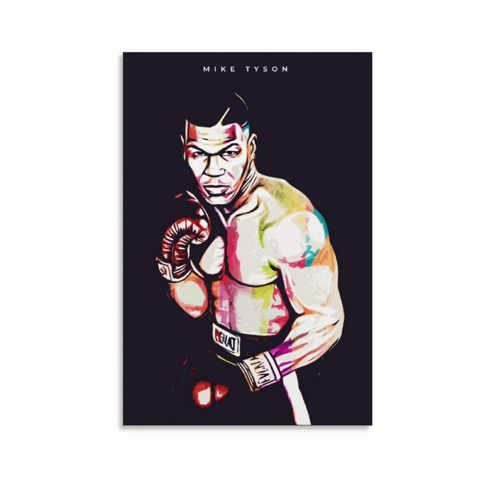 Mike Tyson - Impression Sur Toile Pour Chambre à Coucher, Bureau, Dortoir, Décoration, Sans Cadre, 60 X 90 Cm