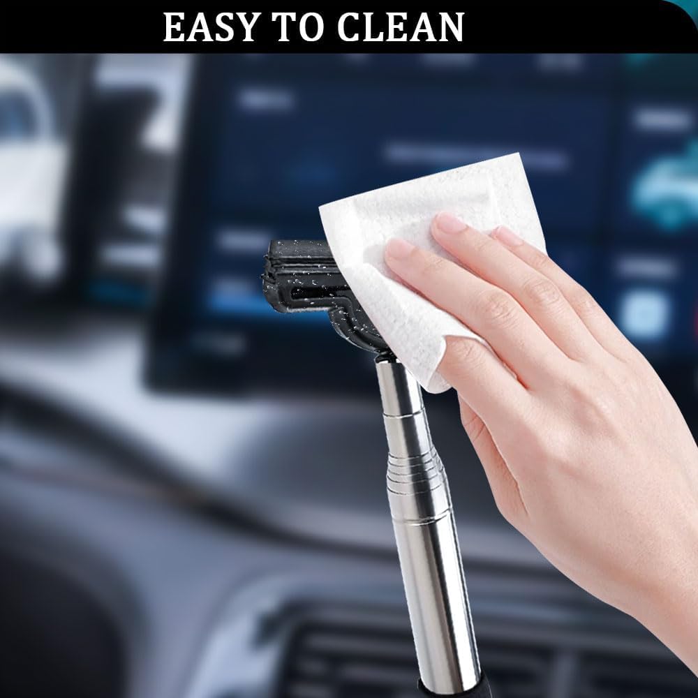 Limpiacristales para coche, 2 unidades, mini limpiacristales retráctiles para espejo retrovisor, extractor de lluvia y niebla