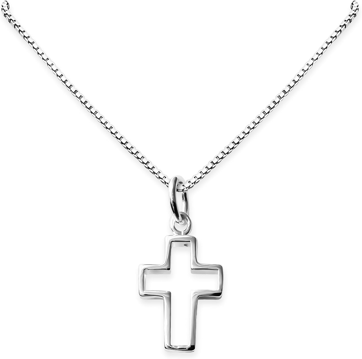 Cross Necklace for Women Tiny and Dainty 925 Sterling Silver Cross Necklace for Women Teen Girls Mom Daughter Sister Gift for Confirmation Christmas Birthday