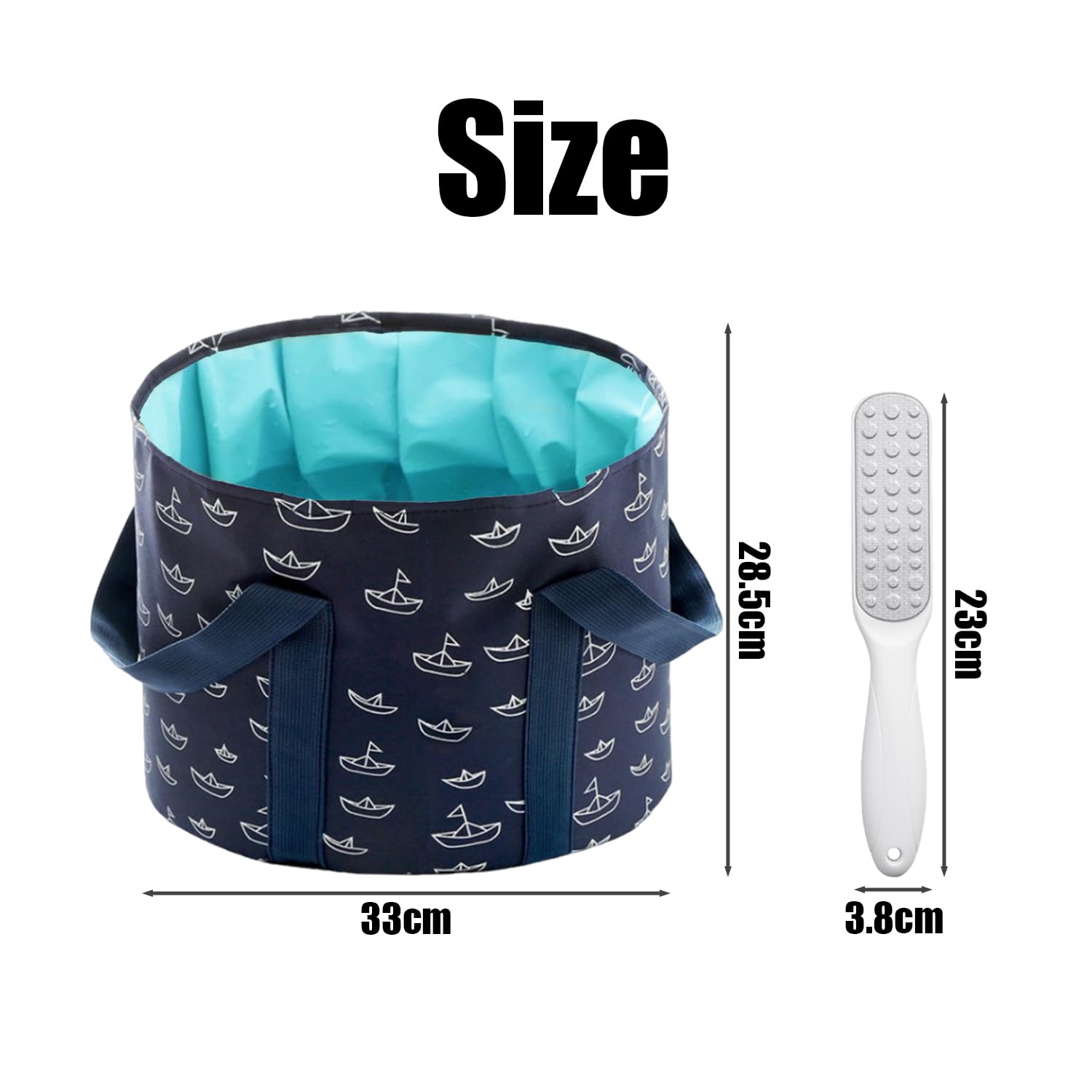 Pediluvio Plegable Portátil SPA para Pies con Lima