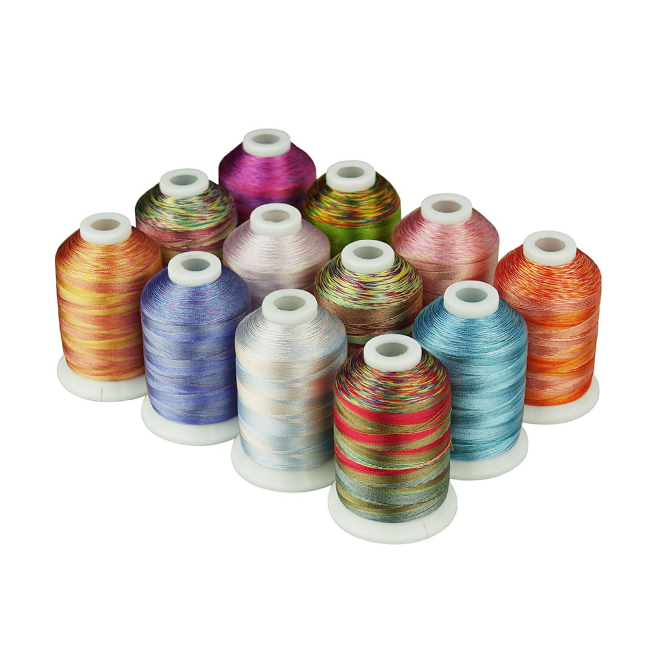 NUOBESTY 3 Series Hilo De Bordar Cross Stitch Embroidery Thread A Granel Hilos Acolchado Tela Hilo De Coser Kit De Coser Cruz Hilo De Bordado Hilo Para Bordar Por Computadora 12 Rollos*3