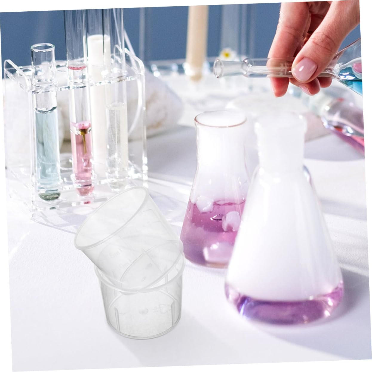 Misurino Graduato in Plastica 15ml 200 Pezzi per Laboratorio