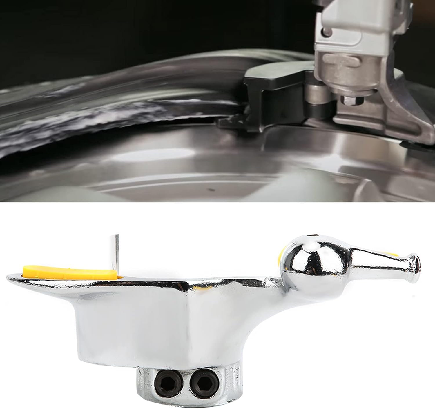 Akozon Duck Head Tire Changer Stainless Steel Car Tire Changer Mount Demount Duck Head Accessories with Protective Pads (30mm)