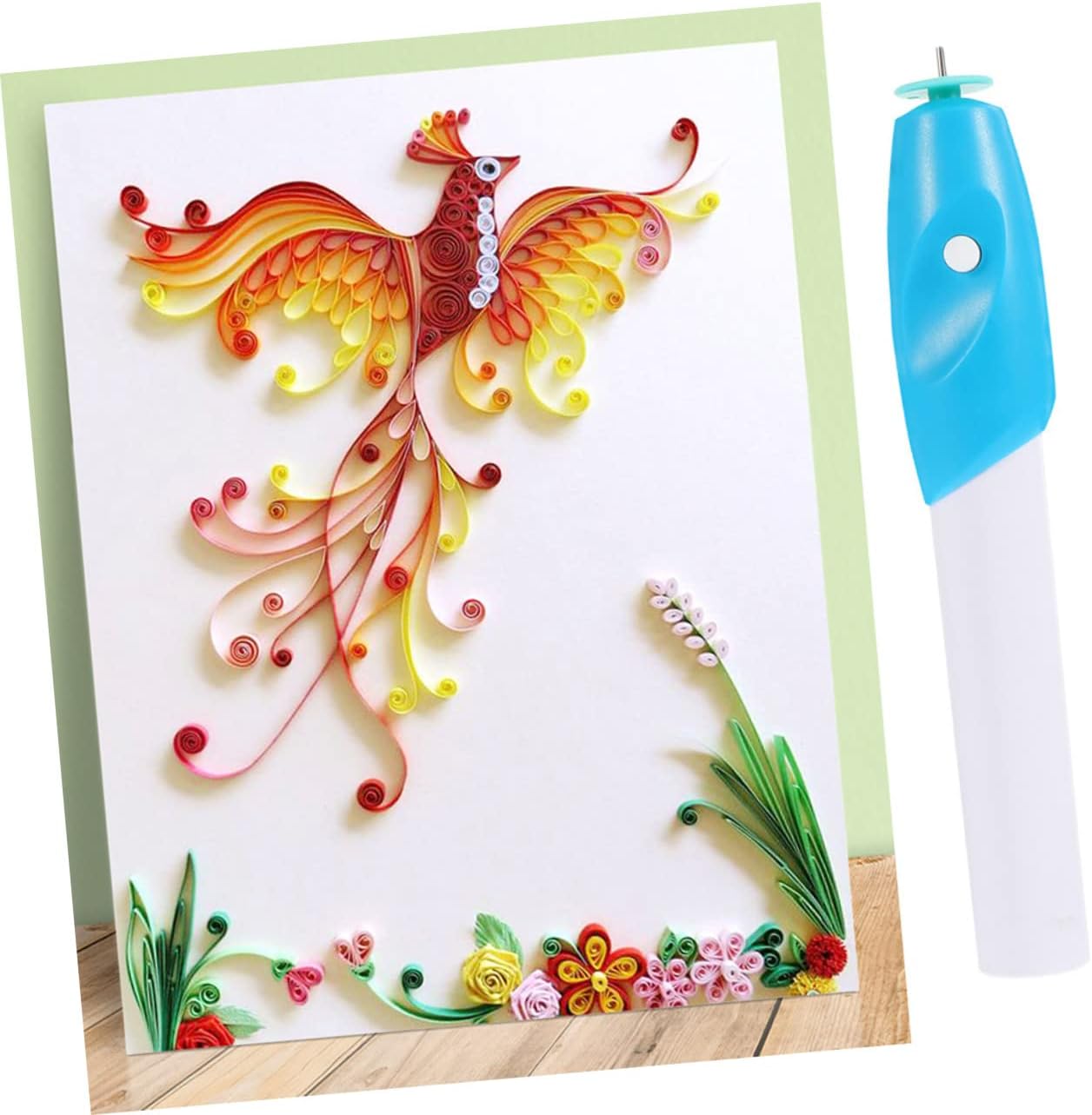 Gogogmee 2pcs Pen Electric Quilling Tool Paper Quilling Pen DIY Kit Easy to Use