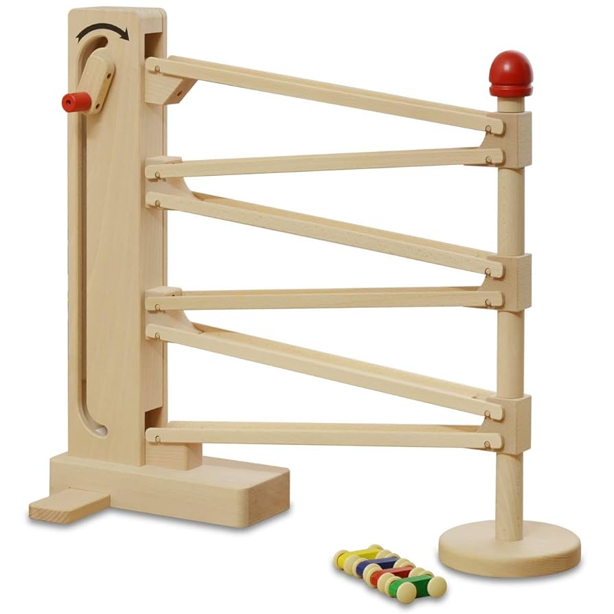 コイデ　クルリンカー/木のおもちゃ クルリンミニ・クルリンレール KOIDE｜木のおもちゃ おもちゃの