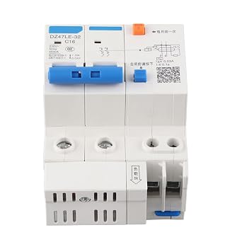 Current Circuit Breaker,Leakage Circuit Breaker Protection DZ47LE 32 2P-2 C16 6Ka Current Circuit Breaker 230V/16a for Household Decoration, Engineering Construction