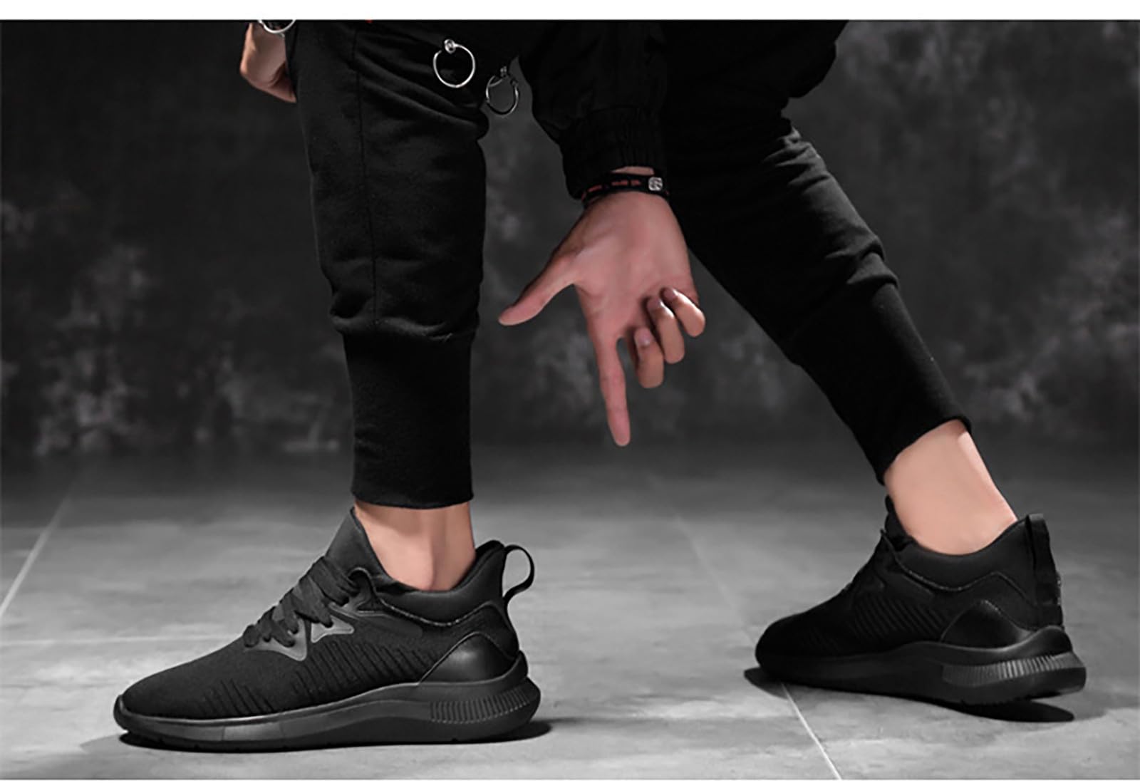Chaussures rehaussantes unisexes réglables avec hauteur cachée (6/8/10 cm), baskets en respirante pour la marche, le sport et les loisirs | Semelles intérieures légères et rembourrées Athleisure F/1