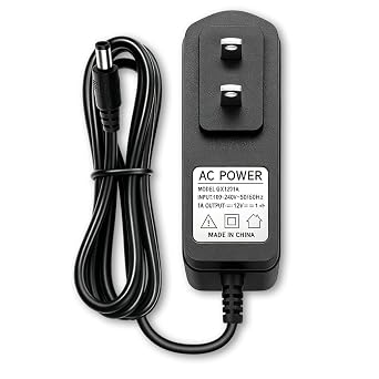 12V 1A Power Supply Adapter for IP/CCTV Security Camera, Output DC 12V 1000mA, Input AC 100V-240V, 50/60Hz, US Plug,10ft AC to DC Power Cord Black