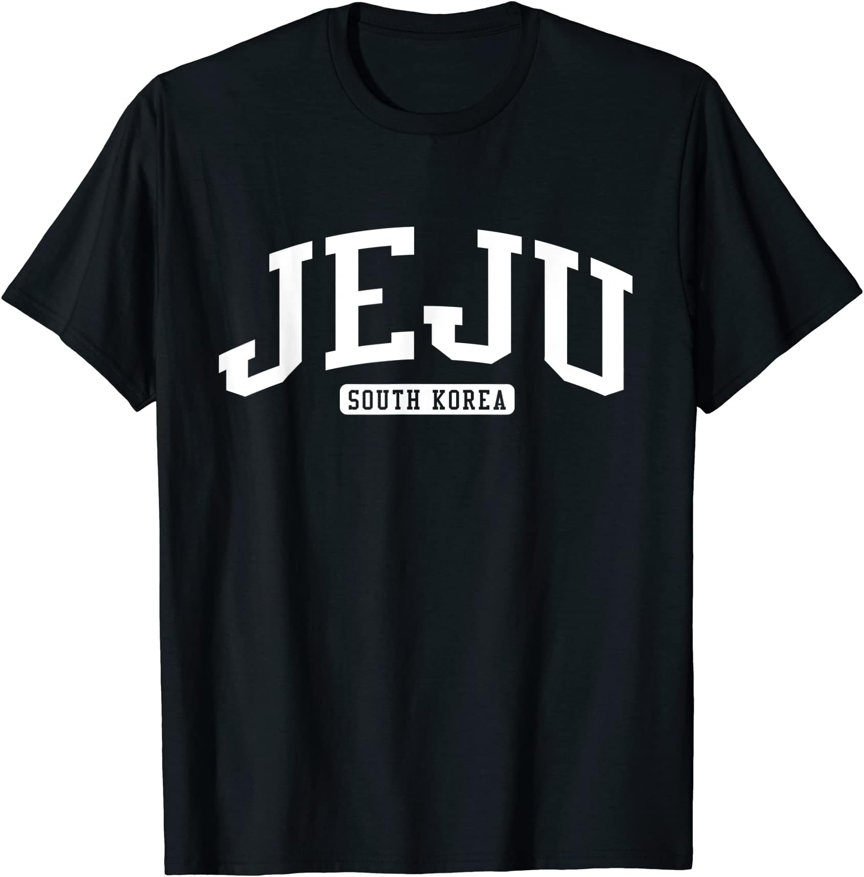 Jeju South Korea College University Style T-ShirtOEKO-TEX STANDARD 100