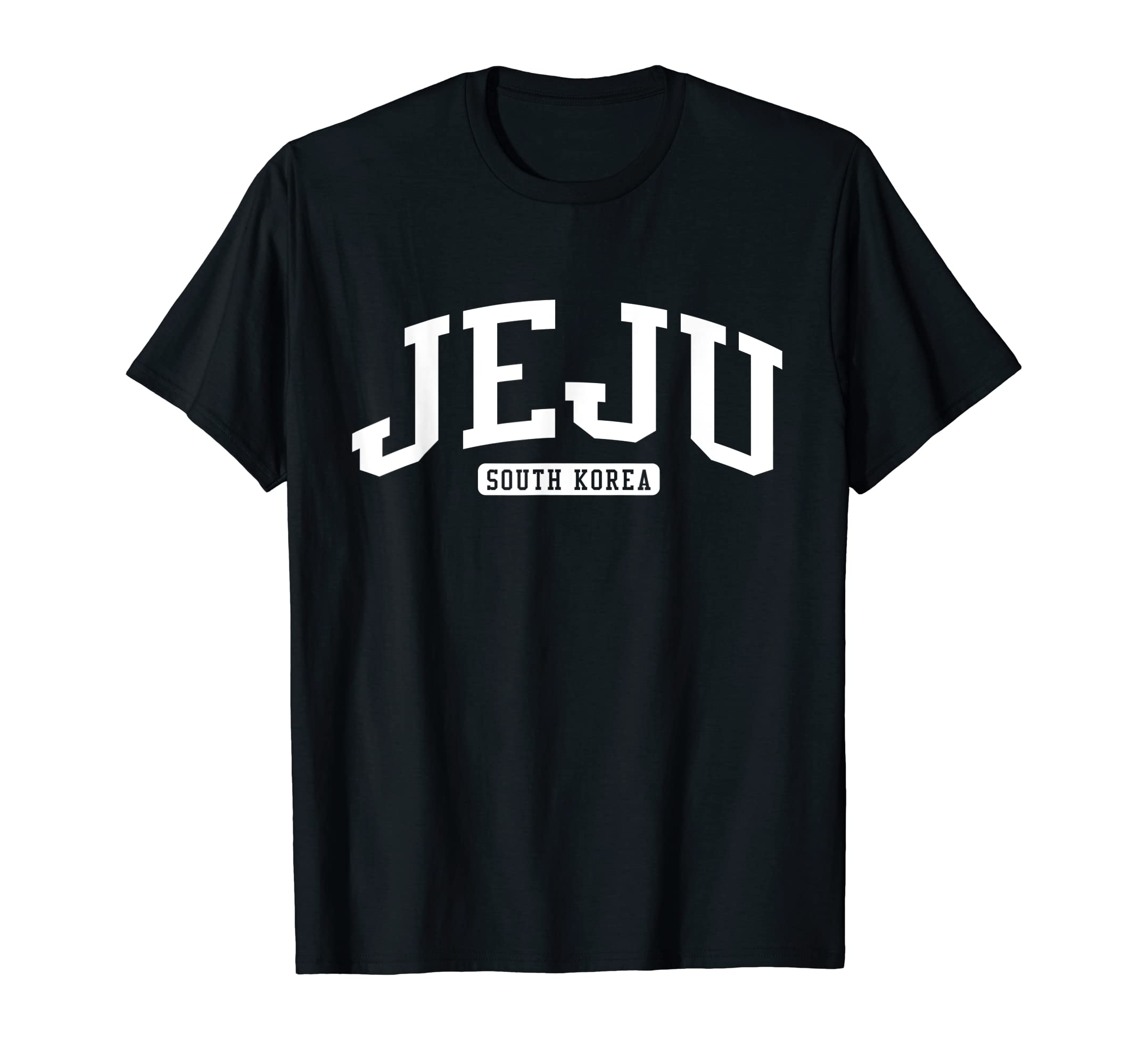 Jeju South Korea College University Style T-ShirtOEKO-TEX STANDARD 100