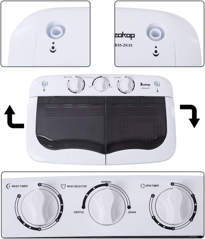 Control Panel of the Twin Tub Washing Machine