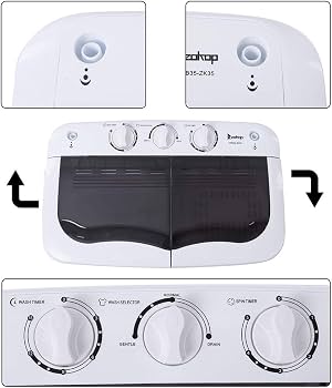 Amazon.com: Z okop Twin Tub Design Washer Large Power Semi