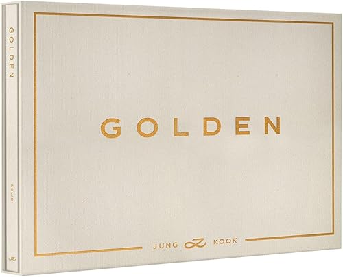 BTS : JUNGKOOK GOLDEN (versión sólida) 1er álbum en solitario CD+póster+tarjeta fotográfica+etiqueta de símbolo+postal+libro de fotos+sobre