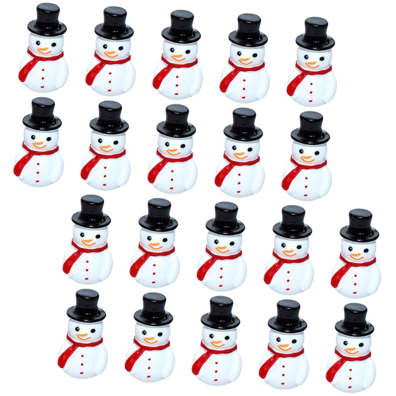 TOPBATHY 150 Piezas Mini muñeco de Nieve de muñecas Adornos de Navidad Mini muñecos de Nieve Christmas Tree Decorations manteles navideños Juguete Mini estatuilla de muñeco de Nieve