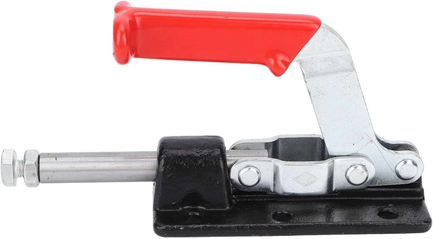 Push Pull Toggle Clamp, Heavy Duty Welding Clamp, Stable Clamping Force Quick Fixing Fixture with Iron and Plastic Construction, for Machine Operation, Soldering, Electronic (30607M)