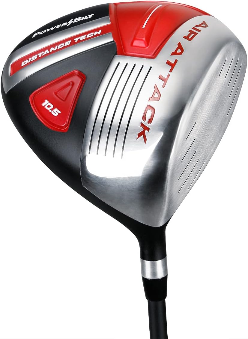 Powerbilt Golf Air Attack Driver, Men's Right Handed 10.5 Degree Regular Flex, Includes Head Cover