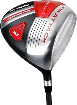 PowerBilt Air Attack 460cc Driver Forged Alloy Ti-Matrix Construction | High-MOI Distance Golf Club