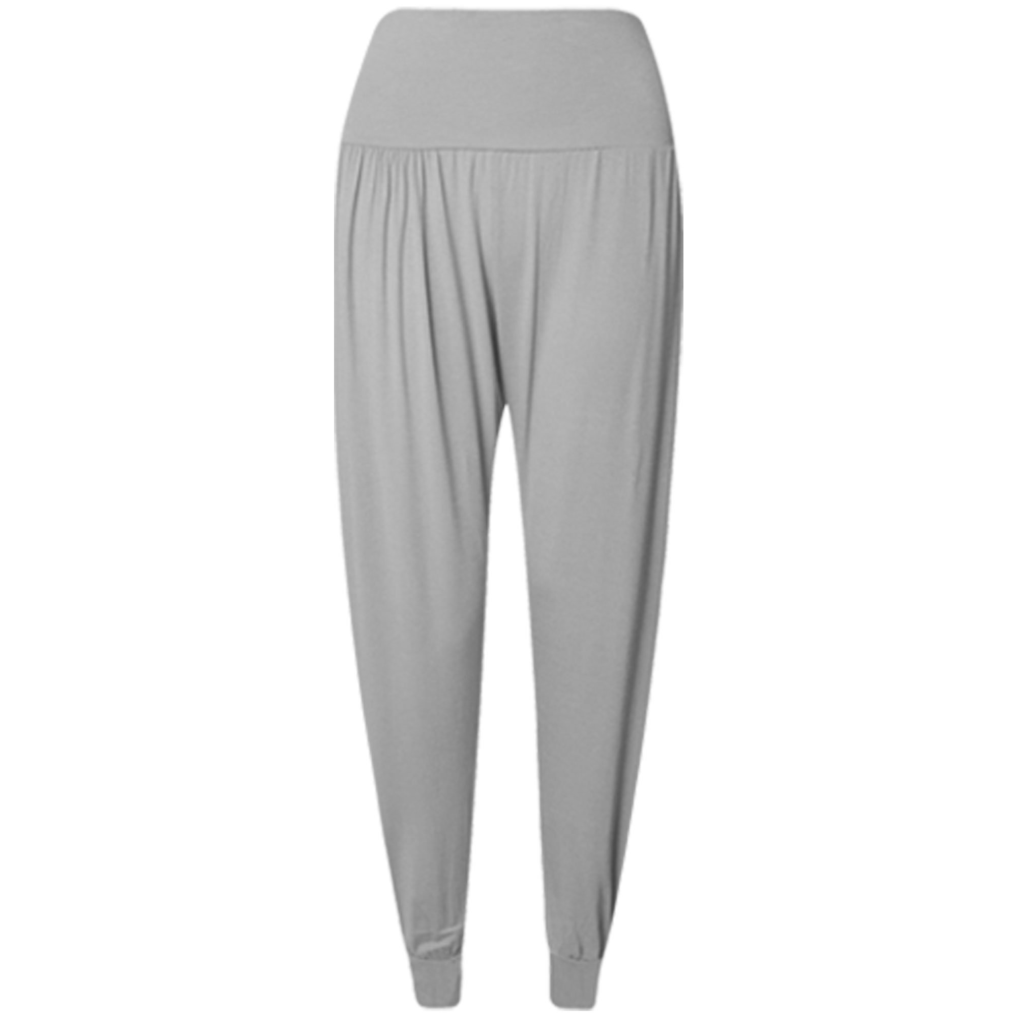 Candid Styles Womens Ladies Ali-Baba Hareem Baggy Pants Trousers Hareem Stretch Leggings 8-26, 16-18, Silver Grey - Hot Sexy