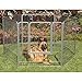 Precision Pet 2-Pack Courtyard Kennel Add-A-Panel with Stakes, 36 by 38-Inch, Silver Crackle