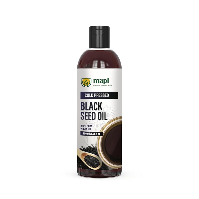 Óleo de semente preta MAPL, prensado a frio, não refinado, 200 mL